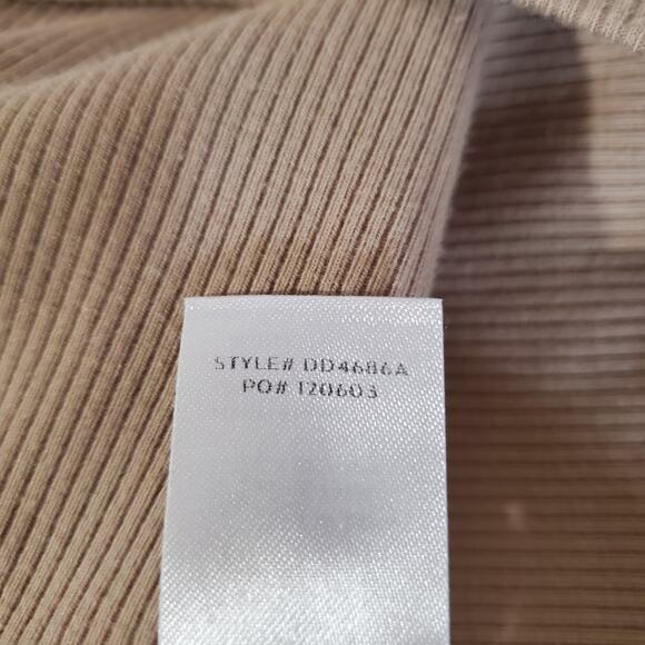 Lulus Go With You Ribbed Ruched Cutout Bodycon Mini Dress Womens Size XL Beige - Picture 9 of 10